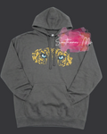 Intense Jaguar Eyes Hoodie - Jacksonville Fan Gear - Charcoal Grey Graphic Sweatshirt