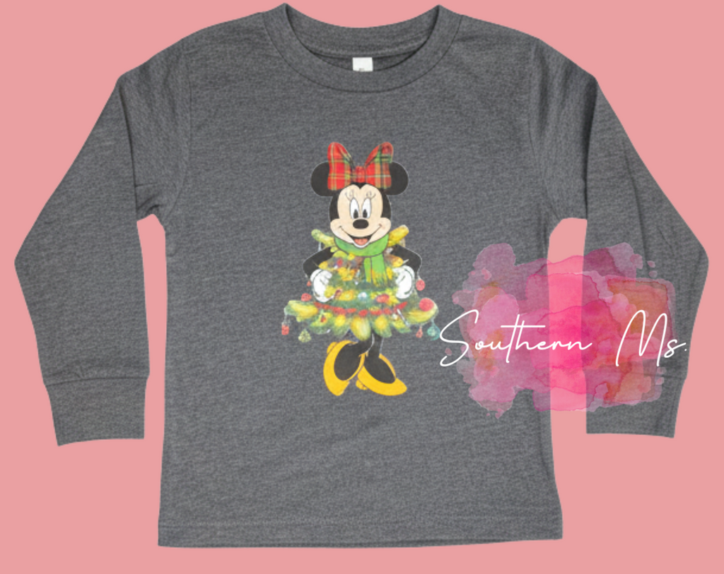 Mickey and Minnie Christmas Tree Family Shirts - Magical Holiday Vacation Tees
