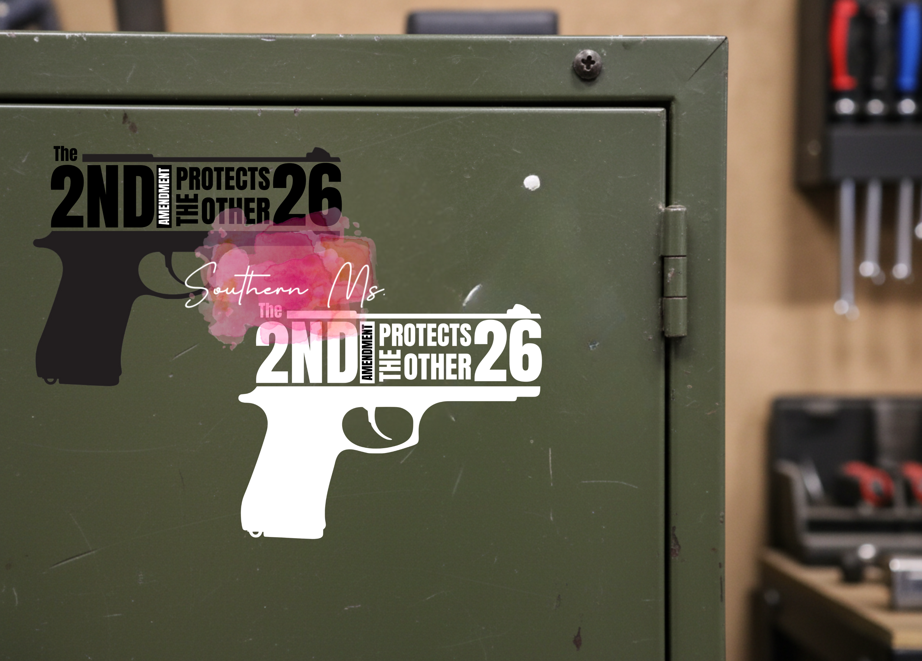 2nd Amendment UV Sticker | “The 2nd Protects the Other 26” Decal | Gun Rights Vinyl Sticker for Trucks, Coolers & Ammo Cans