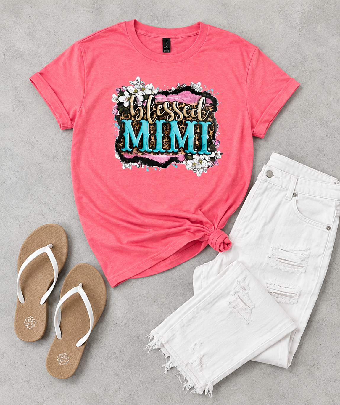 Blessed Mimi Floral Leopard Shirt
