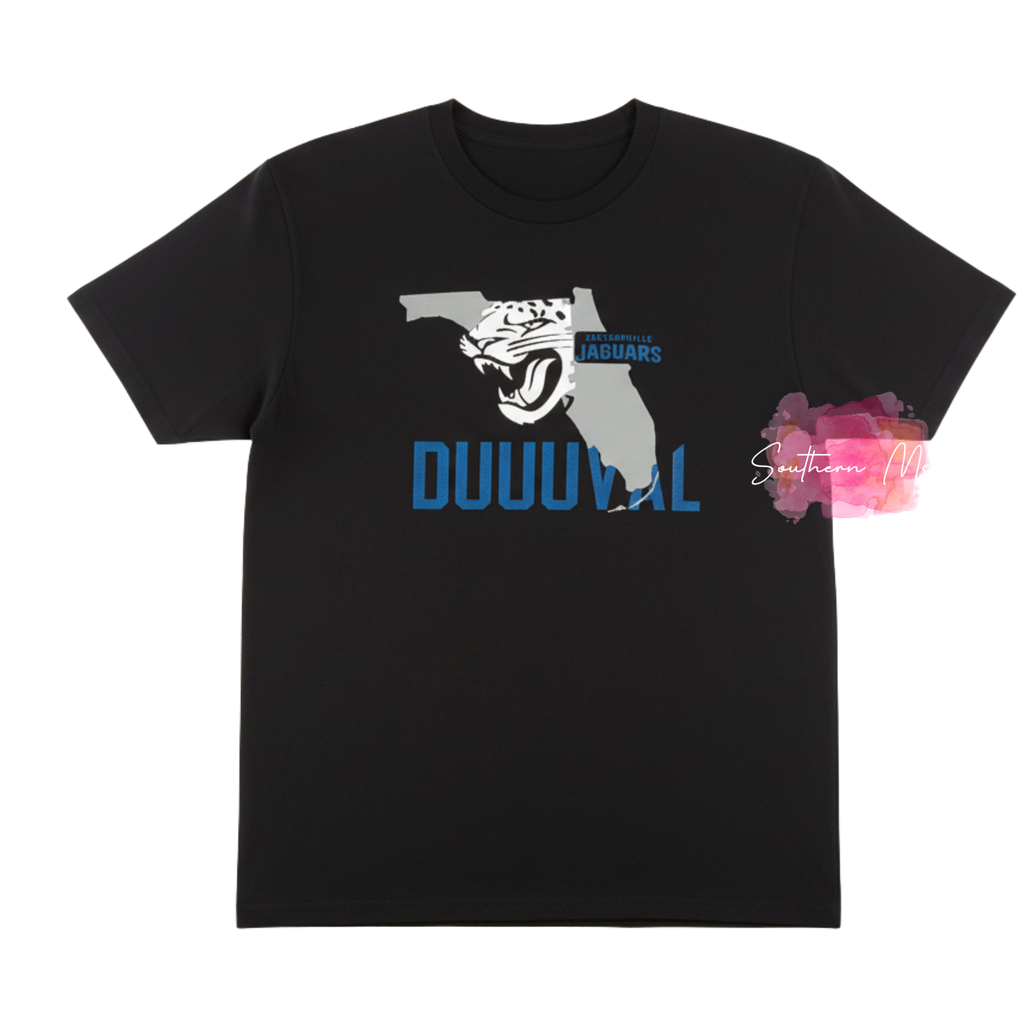 DUUUVAL Florida Silhouette T-Shirt - Jacksonville Football Fan Apparel