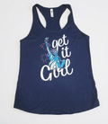 Get It Girl Patriotic Racerback Tank Top | Women's Fourth of July Graphic Tank | Liberty Inspired Summer Tank