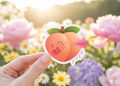 Good Girl Peach UV Sticker | Spicy Peach Decal with Handprint | Waterproof Vinyl Sticker for Tumblers, Laptops & Cars