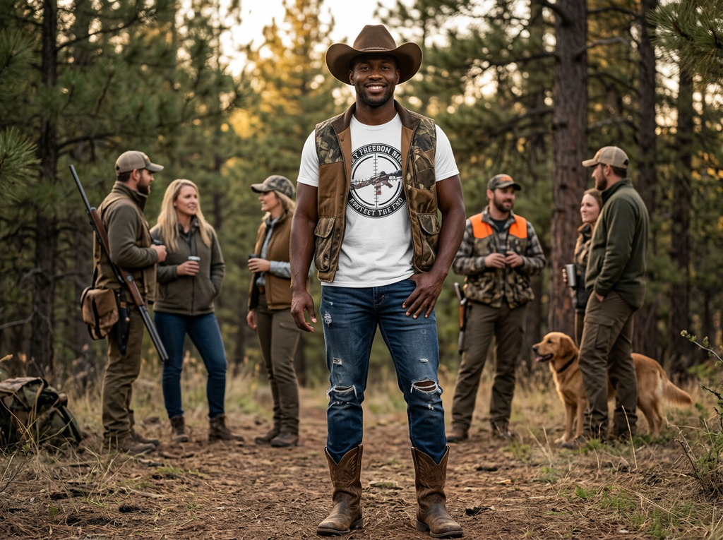Let Freedom Ring – Protect the 2nd Patriotic Graphic T-Shirt | Second Amendment Shirt | American Freedom Tee