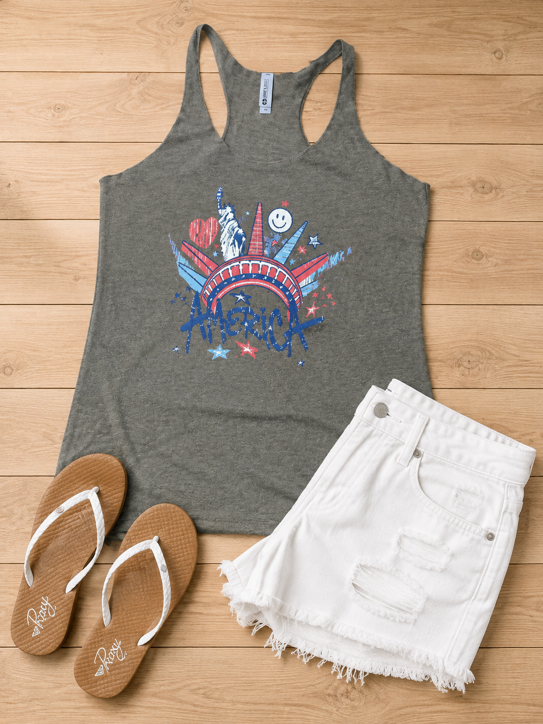 America Liberty Graffiti Patriotic Shirt
