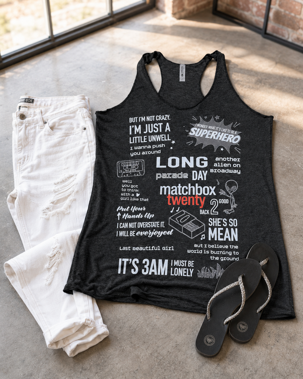 Matchbox Twenty Inspired Song Collage Shirt
