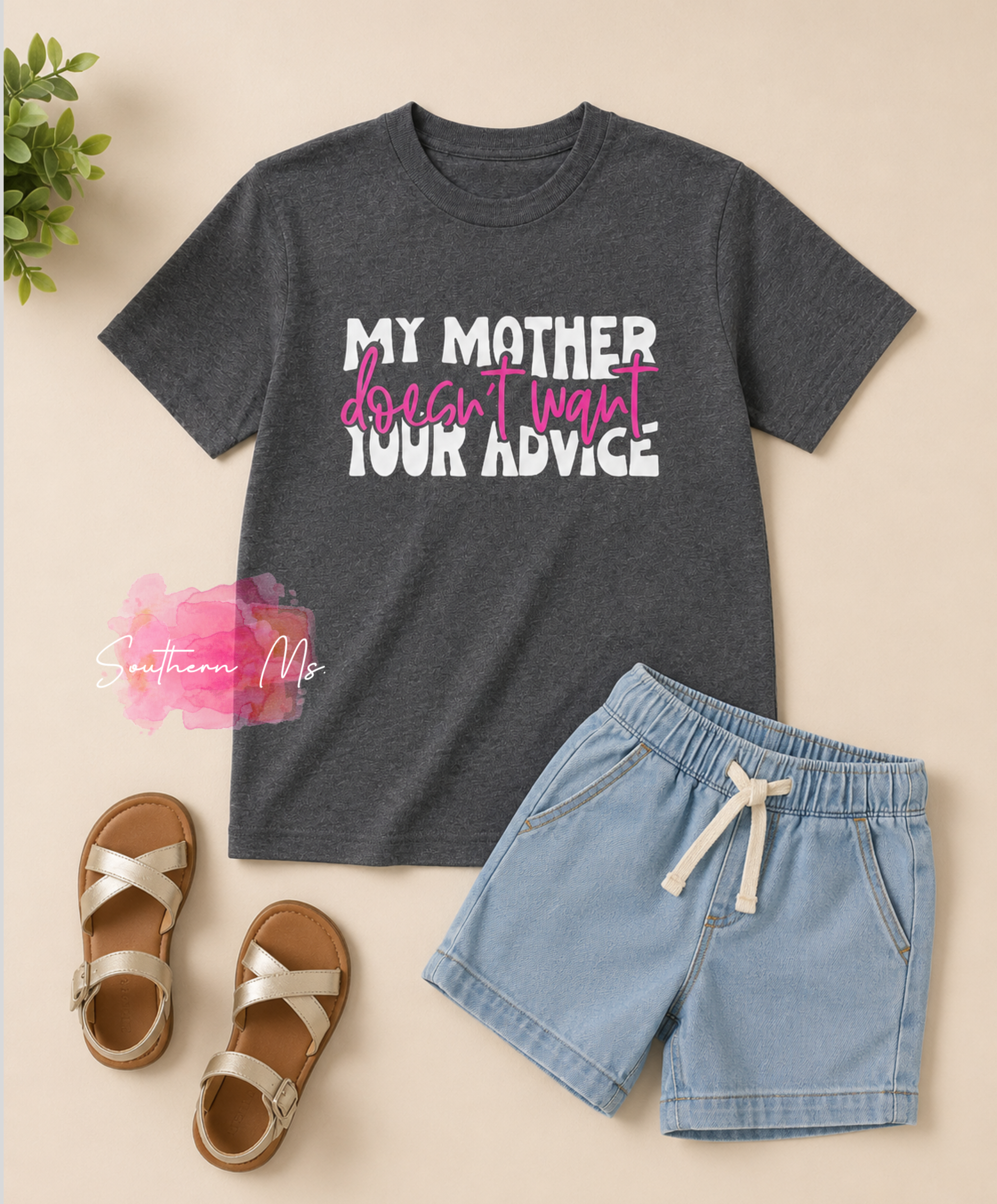 “My Mother Doesn’t Want Your Advice” Youth Graphic Tee | Funny Sassy Kids Shirt