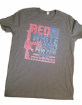 Red, White & Pew Pew Patriotic T-Shirt | Funny 4th of July Graphic Tee | Americana Freedom Shirt
