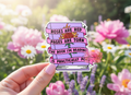 Book I'm Reading Is Practically Porn UV Sticker | Spicy Book Lover Vinyl Decal | Funny Romance Reader Sticker for BookTok & Kindles