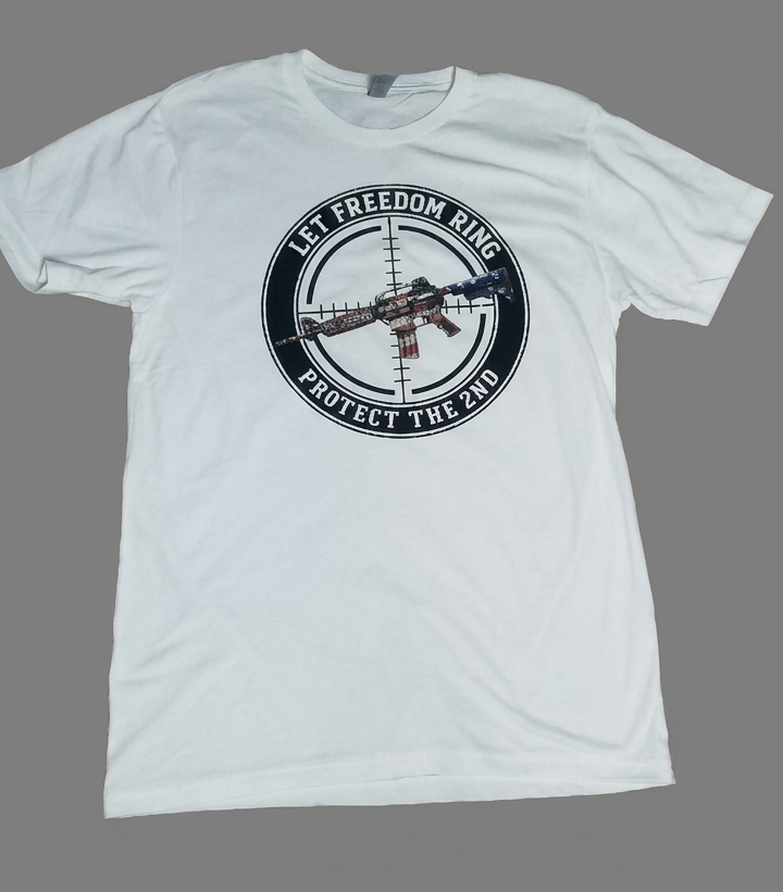 Let Freedom Ring – Protect the 2nd Patriotic Graphic T-Shirt | Second Amendment Shirt | American Freedom Tee