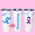 Custom Awareness Ribbon Tumbler | Personalized Support Tumbler