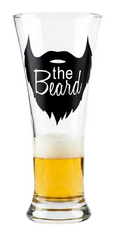 The Beard Beer Glass | Funny Beard Lover Pint Glass | Bearded Man Gift